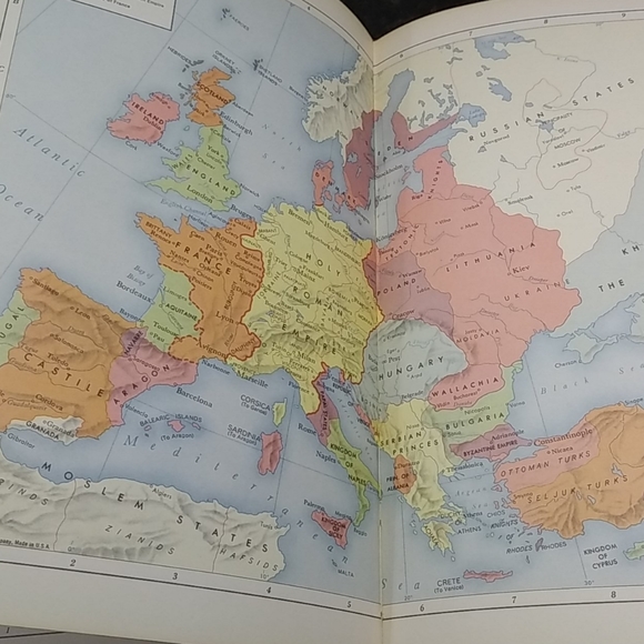 Vintage 1957 Rand McNally Atlas of World History - Picture 11 of 16